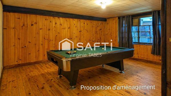 Maison sur terrain de 800m² avec sous-sol complet