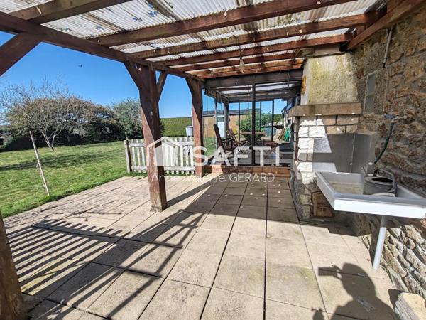 Maison de campagne avec chb au rdc, jardin clos et dépendances