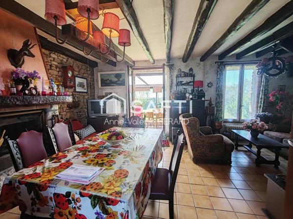 Maison de campagne avec chb au rdc, jardin clos et dépendances