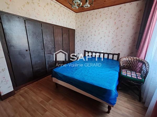 Maison de campagne avec chb au rdc, jardin clos et dépendances