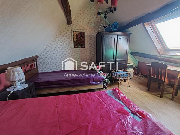 Maison de campagne avec chb au rdc, jardin clos et dépendances