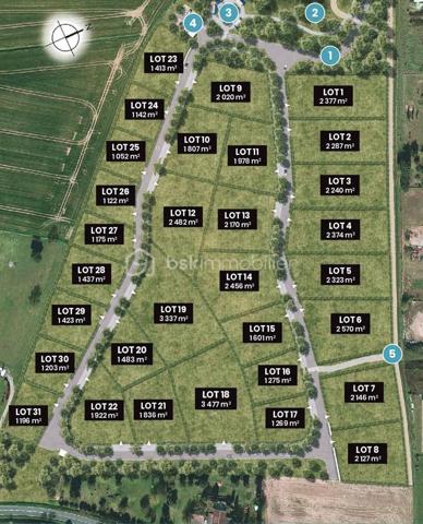 Terrain commercial de 1 269 m²