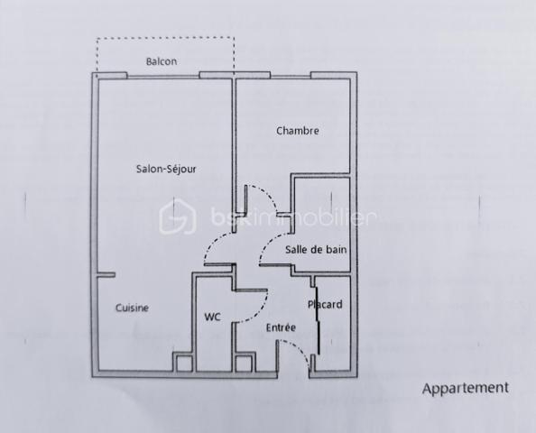 Appartement de 46,49 m²
