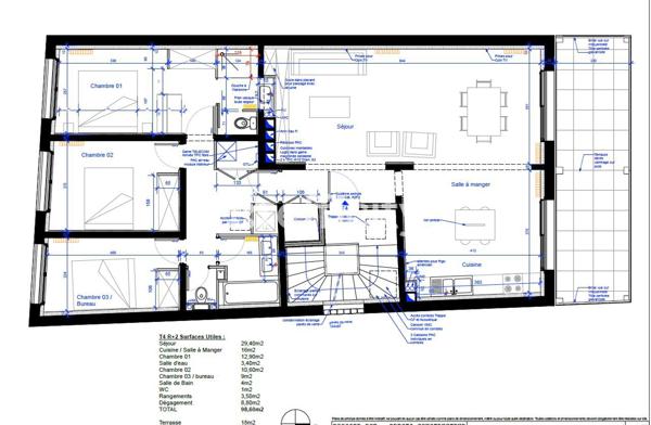 Appartement 4 pièces - 104 m² Bien prestige