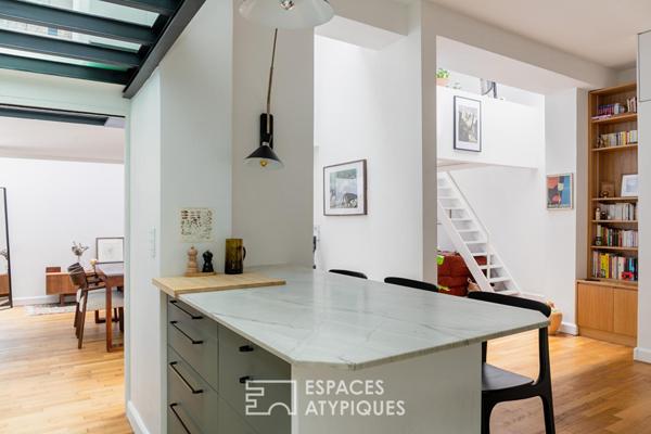 Loft contemporain baigné de lumière