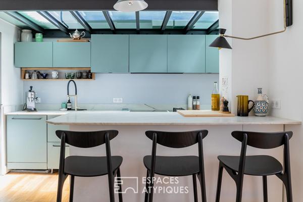 Loft contemporain baigné de lumière