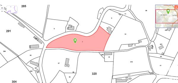 Terrain à vendre 1 672 m² Beynat