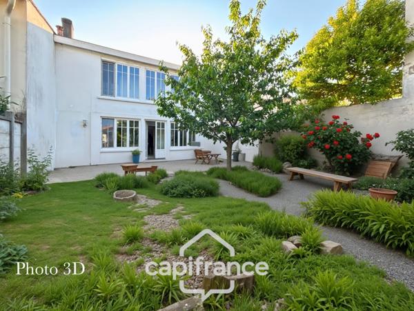 TALENCE (33) limite BORDEAUX/Quartier Saint Genès, Maison familiale avec jardin & dépendance