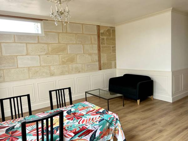 A LOUER APPARTEMENT T3 MEUBLÉ 52M2 AU DEUXIEME ETAGE AVEC GRAND EXTERIEUR à BORDEAUX Quartier Ornano/Tondu proche Tram A