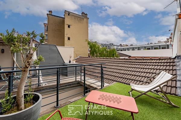Triplex avec toit terrasse proche de la Mairie de Clichy