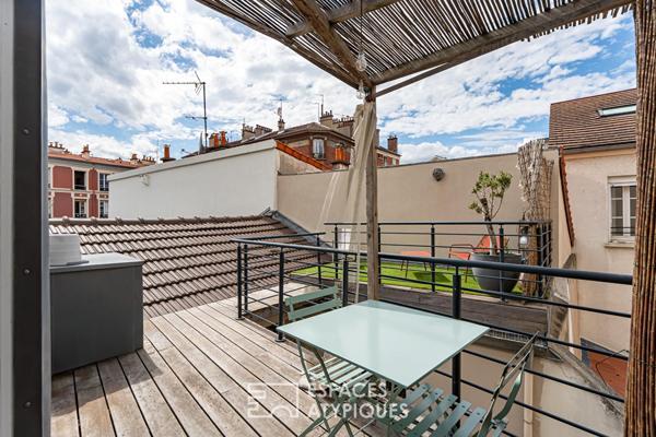 Triplex avec toit terrasse proche de la Mairie de Clichy