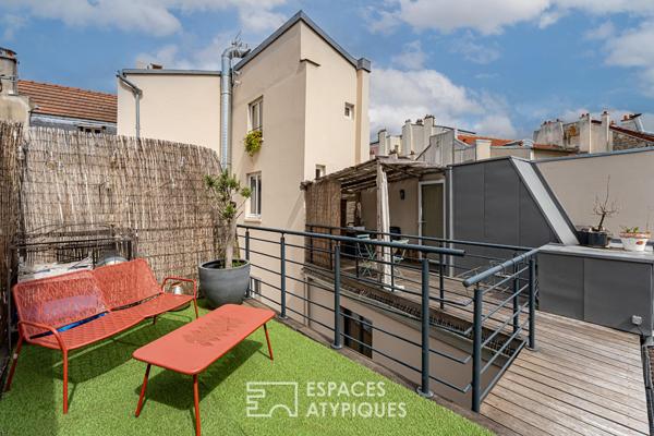 Triplex avec toit terrasse proche de la Mairie de Clichy