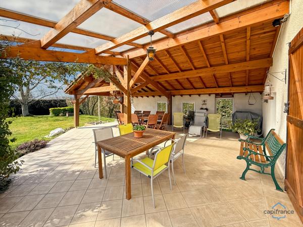 Dpt Gers (32), à vendre BARCELONNE DU GERS Maison T4 de 105 m² habitables en plain-pied + garage attenant de 33 m² + grande terrasse couverte de 50 m² sur 5549 m² de terrain