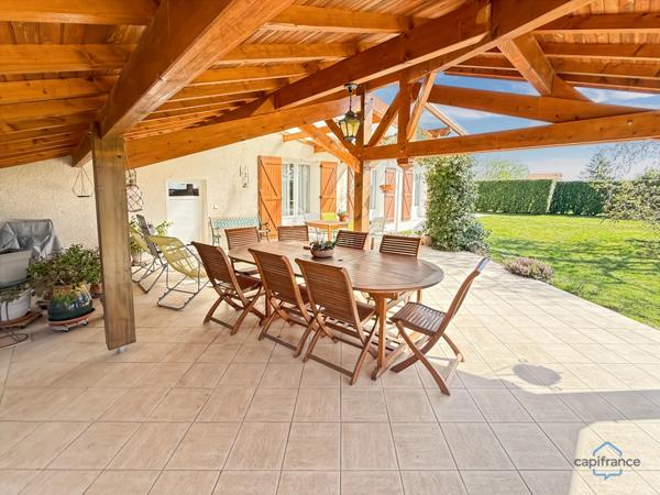 Dpt Gers (32), à vendre BARCELONNE DU GERS Maison T4 de 105 m² habitables en plain-pied + garage attenant de 33 m² + grande terrasse couverte de 50 m² sur 5549 m² de terrain