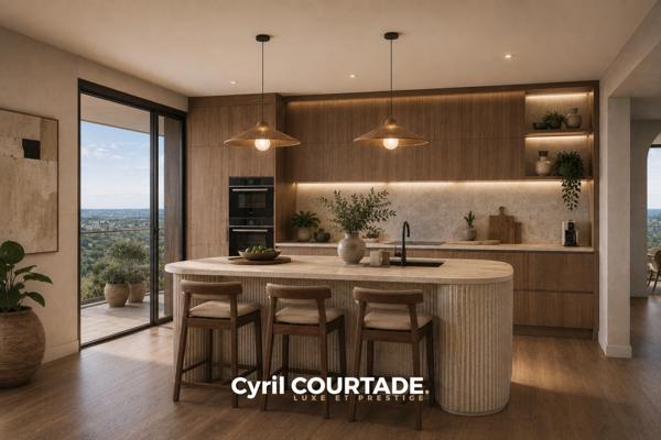 Lattes, Dpt Hérault (34), Appartement 5 pièces haut-de-gamme avec terrasse panoramique