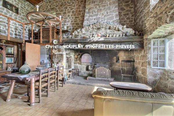 SAINT PAL DE MONS 43620 rare à la vente EXCLUSIVITE authentique fermette en pierre offrant une vue panoramique sur les sucs et les villages environnants