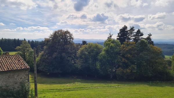 SAINT PAL DE MONS 43620 rare à la vente EXCLUSIVITE authentique fermette en pierre offrant une vue panoramique sur les sucs et les villages environnants