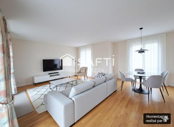 grand 3/4p au calme avec terrasse sud de 19m²