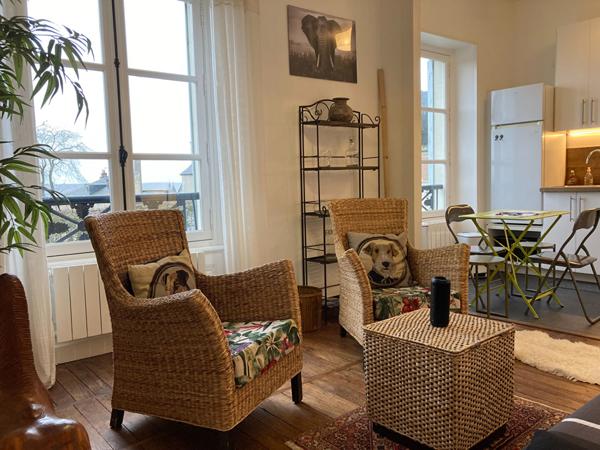 APPARTEMENT T2 MEUBLE A LOUER EN COURTE DUREE - A BLOIS - BELLES PRESTATIONS - VUE SUR CHÂTEAU & LOIRE