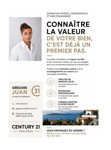 Appartement T3 à vendre  3 pièces - 70 m 2   NICE  - 06
