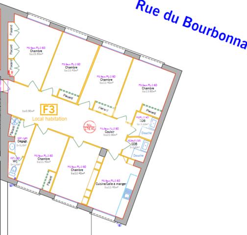 APPARTEMENT À VENDRE DE 7 PIÈCES DE 126,00 M²