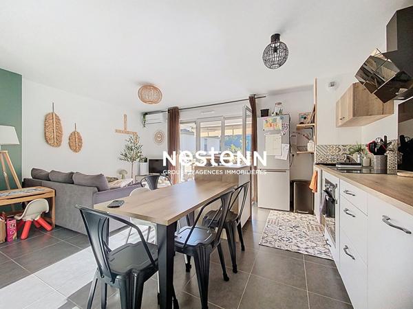 3P- 63M2- SUD - VALLAURIS - BOX FERME- TERRASSE 24M2 - PARKING - PISCINE