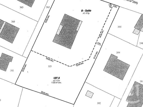 Terrain à vendre  1050 m 2   LESPARRE MEDOC  - 33
