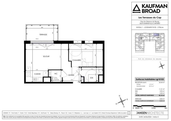 appartement à vendre 2 pièces BARNEVILLE CARTERET (50)