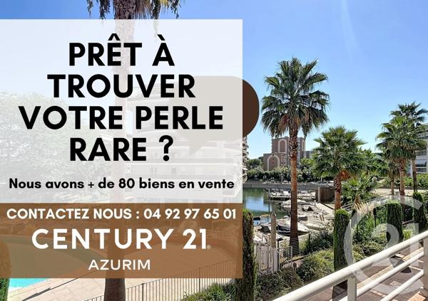 Appartement F3 à vendre  3 pièces - 67,31 m 2   MANDELIEU LA NAPOULE  - 06