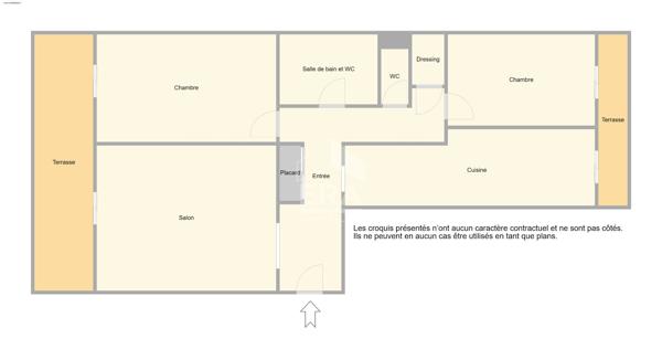 A VENDRE - NICE CENTRE / MUSICIENS : Grand 3 pièces de 85 m2, terrasse