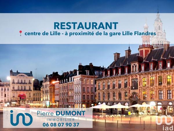 Restaurant à vendre 65 m² Lille