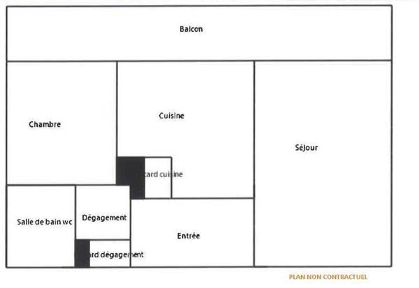 Appartement 2 pièces                                        - 44000 Nantes Réf : 12272