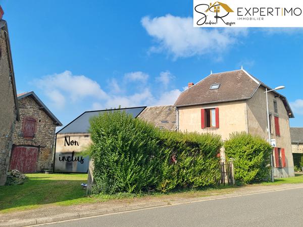 Buxières-sous-Montaigut (63700) Maison + Grange + Bâtiment Annexe – Terrain 1004 m²