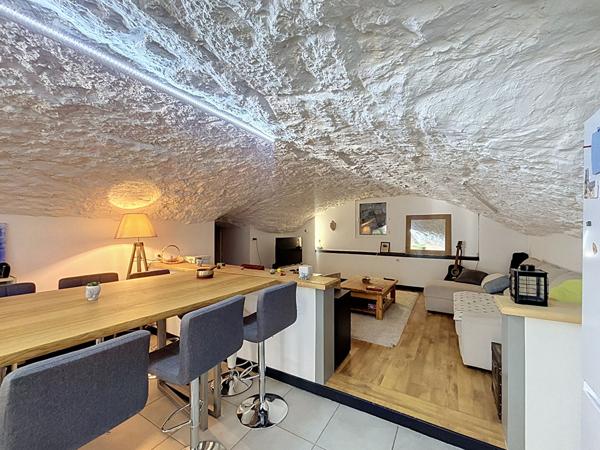 Appartement 3 pièces 98 m²  Charme troglodyte en hyper centre d'Aix-les-Bains