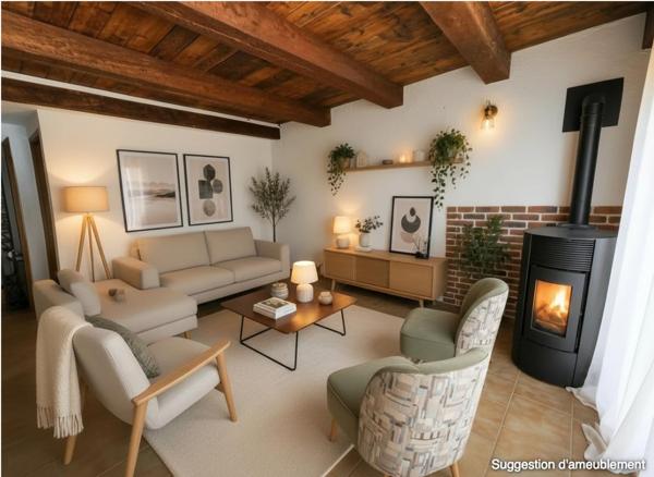 Villa individuelle 3/4p 80m2 Piscine 1230m2 Jardin