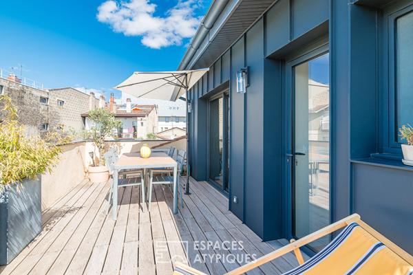 L’appartement comme une maison avec terrasse