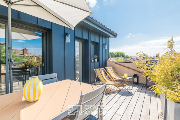 L’appartement comme une maison avec terrasse