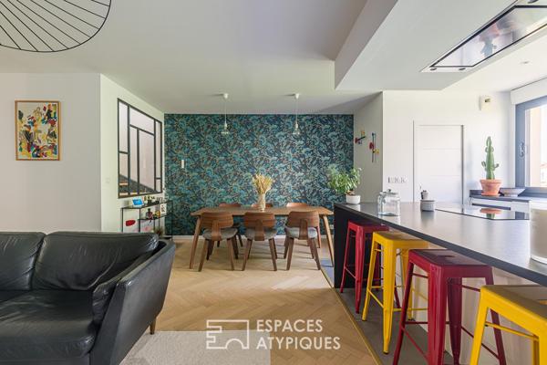 L’appartement comme une maison avec terrasse