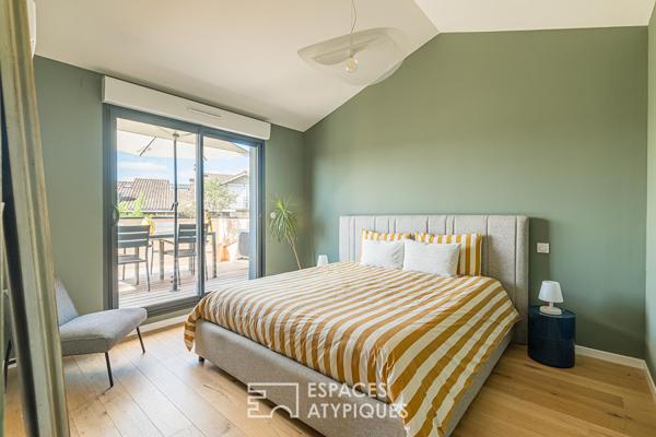L’appartement comme une maison avec terrasse