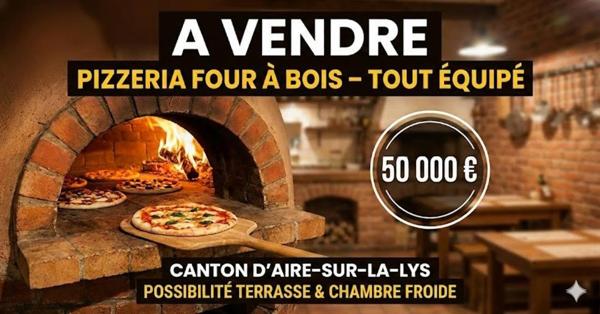 local commercial Spécialisé en pizzas au feu de bois