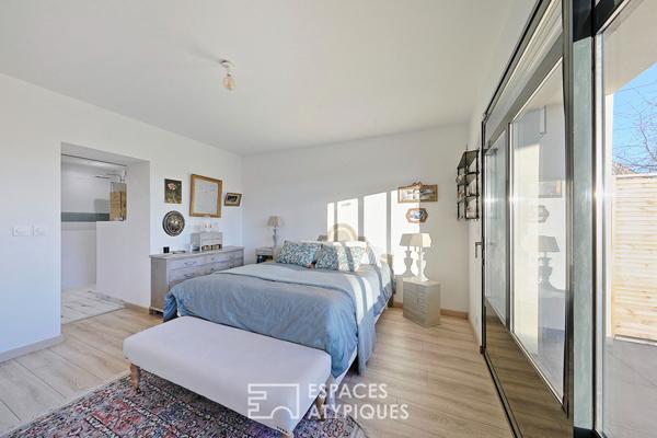 Maison meulière avec extension contemporaine