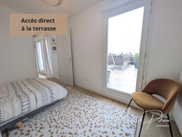 Appartement T3 : 71m2 + Terrasse de 58m2 et 2 PARKINGS - Coeur de Ville - BEZONS (95)
