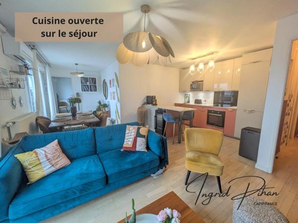 Appartement T3 : 71m2 + Terrasse de 58m2 et 2 PARKINGS - Coeur de Ville - BEZONS (95)
