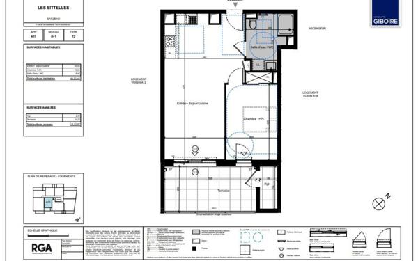 Appartement à vendre    2 pièces • 48,83 m2 Sarzeau