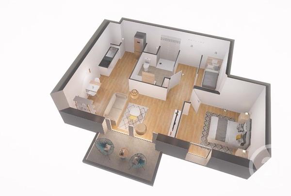 Appartement F2 Bis à vendre  3 pièces - 45,20 m2 ETAPLES - 62