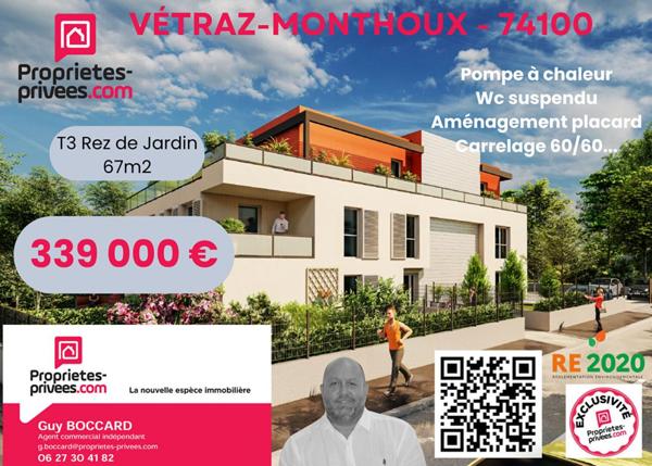 Appartement Vetraz Monthoux 3 pièce(s) 67.20 m2