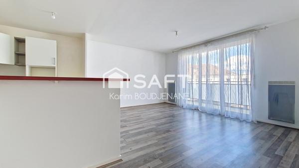 F3 de 64 M2, BALCON 2 CHAMBRES, PARKING