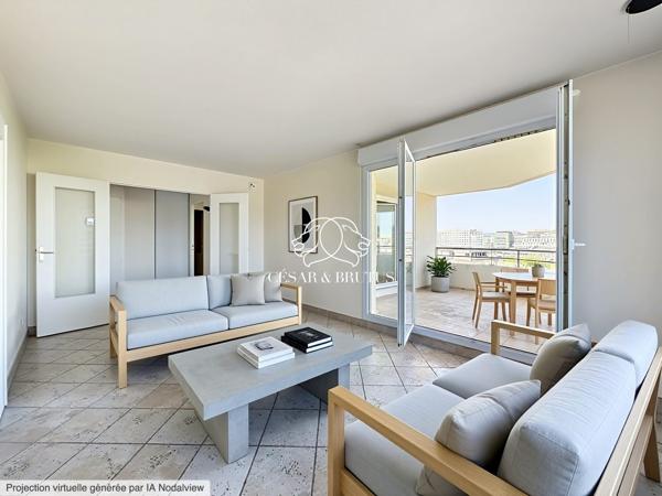 T3 + balcon sans vis à vis + cave + box