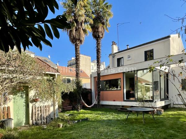 Colombes-Hoche : Maison familiale avec beau jardin et studio indépendant