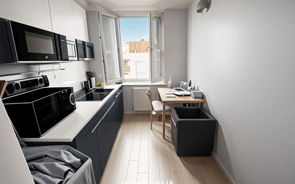 Appartement à vendre    1 pièce • 26,55 m2 Villeurbanne